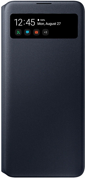 Чехол-книжка S View Wallet Cover для Samsung A71 (черный)